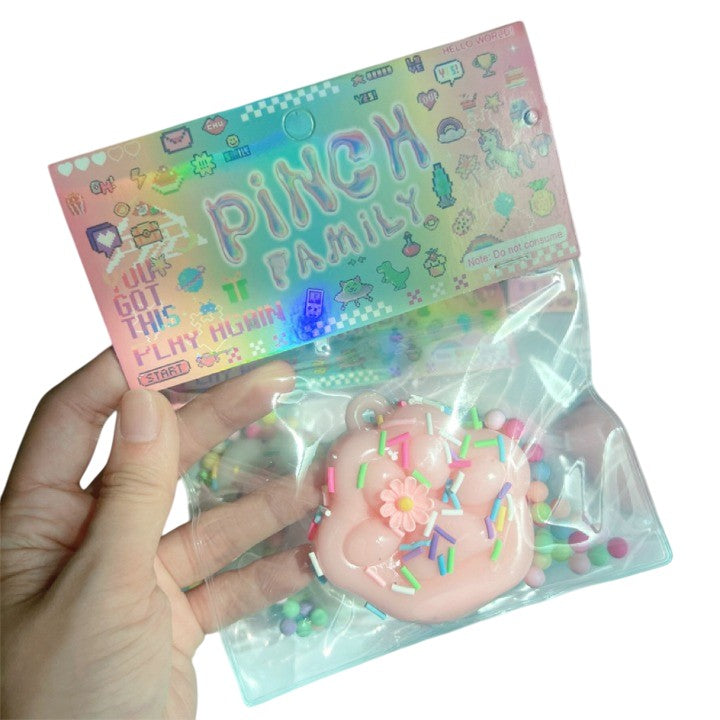 Vizes Antistressz Játék, Lassú Visszapattanás, Squeeze Pinch Család, 45G, Csomagolás, Rózsaszín