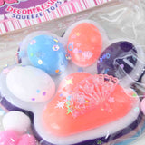 Jucarie Antistres Squishy, Vivimall, cu Revenire Lenta, Squeeze Toys, Model Cat Paw, 12.5x10.5 cm, 220g, +3 Ani, din TPR, Model 1, Multicolor - vivimall.ro