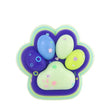 Jucărie antistres squishy Cat Paw multicolor din TPR, vedere frontală, dimensiuni 12,5x10,5 cm