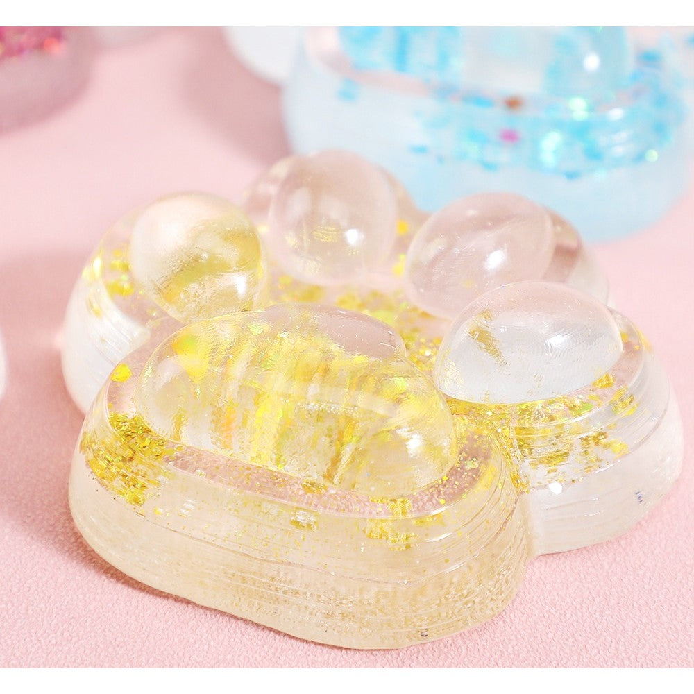 Jucarie Antistres Squishy, Flippy, Labuta de Pisica Pufoasa, cu Revenire Lenta, 7 x 6.5 cm, Model 270532, Multicolor - vivimall.ro