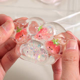 Jucarie Antistres Squishy, Flippy, Labuta de Pisica Pufoasa, cu Revenire Lenta, 7 x 6.5 cm, Model 270532, Multicolor - vivimall.ro