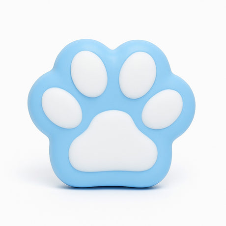 Jucarie Antistres Squishy, Vivimall, Revenire Lenta, Model Labuta de Pisica, Squishy, BIG 12.5 x 10.5 cm, 220 g, Model 13, Albastru Alb - vivimall.ro