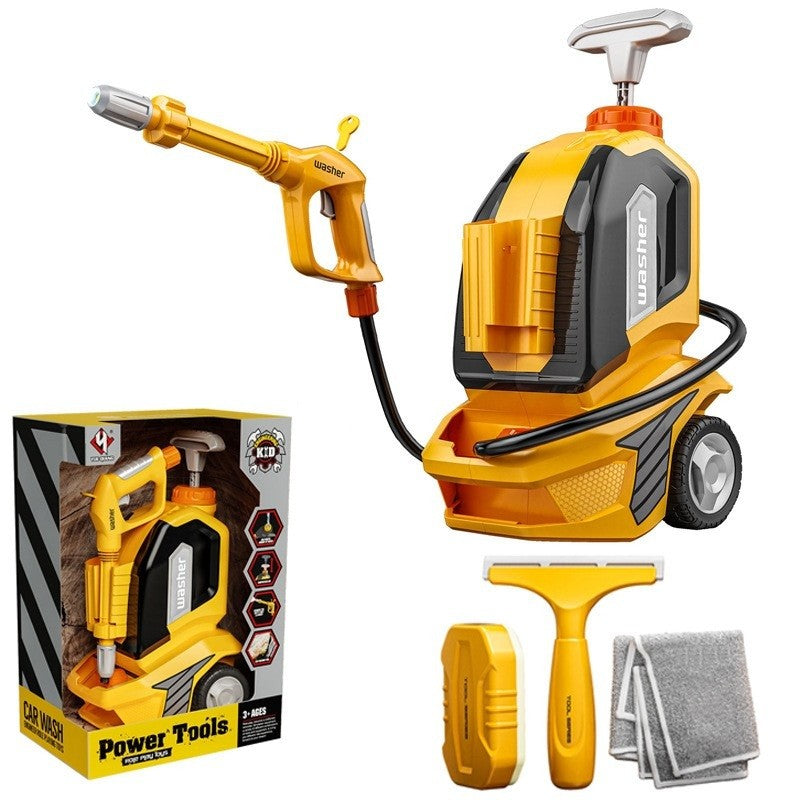 Jucarie Aparat De Spalat Cu Presiune, Spalator Auto, Interactiv, Material Plastic, Accesorii Incluse