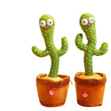 Jucarie Cactus Dansator Canta, Danseaza, Imita, Distractiv, Verde, 37Cm - vivimall.ro