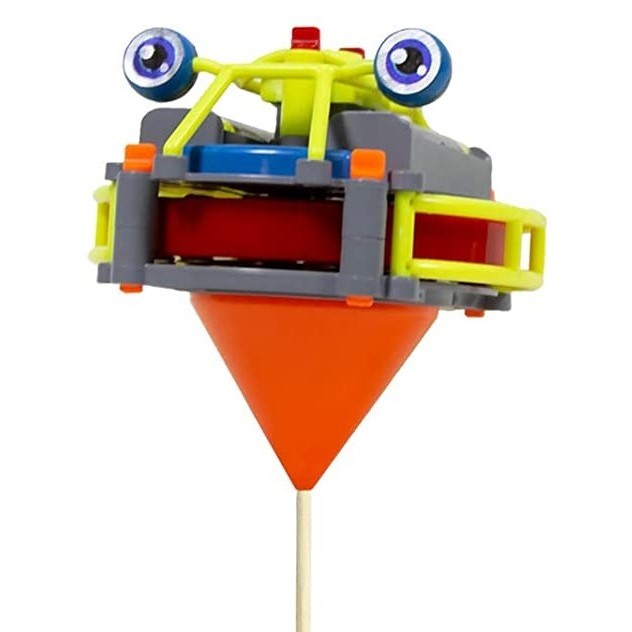 Jucarie circuit pentru copii, Vivimall, Broscuta pe monociclu, Galben - vivimall.ro