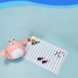 Jucarie de baie pentru copii, Vivimall, crab, 10 cm, Roz cu fir - vivimall.ro