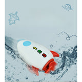 Jucarie de baie pentru copii, Vivimall, Racheta de apa, 11 cm, Alb - vivimall.ro