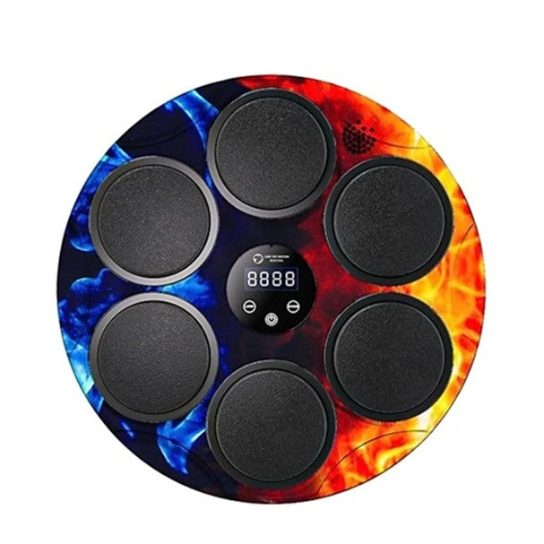 Bokszjáték zenével és fényekkel, Bluetooth-szal, USB töltés, tapadókorongos alkalmazás, 6 célpont, 2000 g
