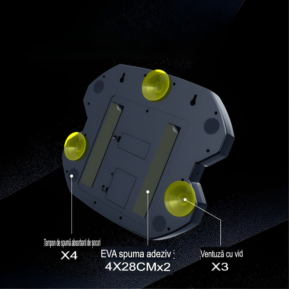 Jucarie de Boxat cu Muzica si Lumini, Vivimall, Manusi Incluse, 32.5x28x7.4 cm, 930 g, Negru - vivimall.ro