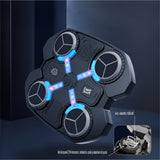 Jucarie de Boxat cu Muzica si Lumini, Vivimall, Manusi Incluse, 32.5x28x7.4 cm, 930 g, Negru - vivimall.ro