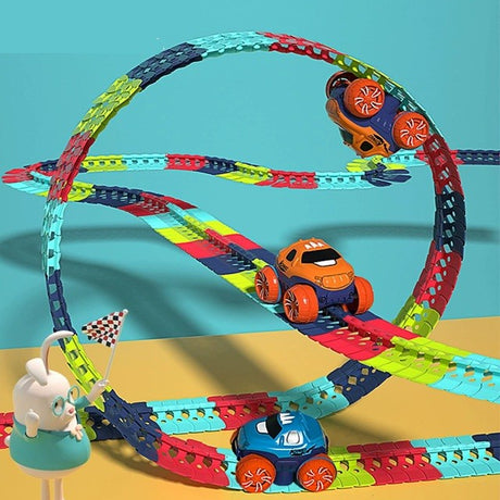Set constructie rollercoaster 138 piese | BuildCoaster - vivimall.ro