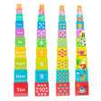 Jucarie de Construit, Vivimall, Blocuri Stivuibile, +3 Ani, 10 Cutii, Invatare numere 1-10, 13.4 x 13.4 x 13.4 cm, Multicolor - vivimall.ro