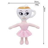 Jucarie Moale de Plus Italian Brainrot, Flippy, cu Agatatoare, Model Ballerina Cappuccina, Jucarie Moale pentru Copii, 30 x 20 cm, Roz - vivimall.ro