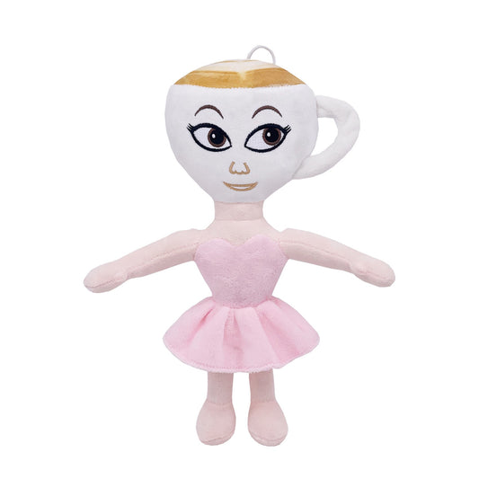 Jucarie Moale de Plus Italian Brainrot, Vivimall, cu Agatatoare, Model Ballerina Cappuccina, Jucarie Moale pentru Copii, 30 x 20 cm, Roz - vivimall.ro