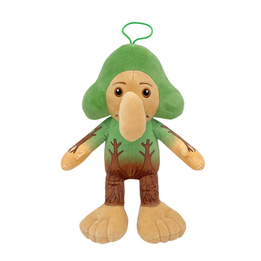 Jucarie Moale de Plus Italian Brainrot, Vivimall, cu Agatatoare, Model Omul Copac Brr Brr Patapim, Jucarie Moale pentru Copii, 28 x 22 cm, Verde - vivimall.ro