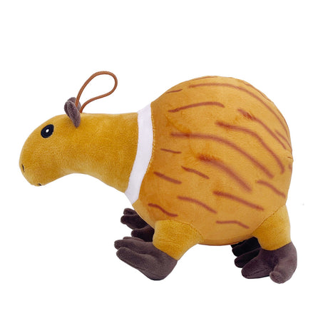 Jucarie Moale de Plus Italian Brainrot, Flippy, cu Agatatoare, Model Guinea Pig Burbaloni Luliloli, Jucarie Moale pentru Copii, 25 x 17 cm, Maro deschis - vivimall.ro