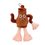 Jucarie Moale de Plus Italian Brainrot, Flippy, cu Agatatoare, Model Ceainicul Teapotini Caldonetto, Jucarie Moale pentru Copii, 32 x 27 cm, Maro inchis - vivimall.ro