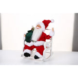 Jucarie decorativa, Vivimall, Mos Craciun, 30 cm x 18 cm, grosime 18 cm, lana, tesatura de plus, poliester, interior/exterior - vivimall.ro