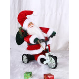 Jucarie decorativa, Vivimall, Mos Craciun, 36 cm x 16 cm, grosime 23 cm, lana, tesatura de plus, poliester, interior/exterior - vivimall.ro