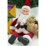 Jucarie decorativa, Vivimall, Mos Craciun,  55 cm x 23 cm, grosime 25 cm, lana, tesatura de plus, poliester, interior/exterior - vivimall.ro