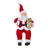 Jucarie decorativa, Vivimall, Mos Craciun,  55 cm x 23 cm, grosime 25 cm, lana, tesatura de plus, poliester, interior/exterior - vivimall.ro