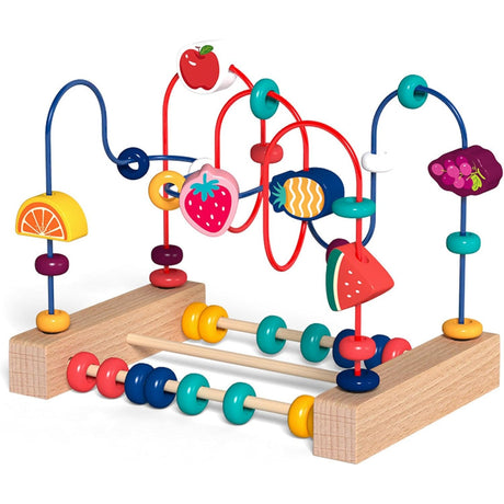 Rollercoaster Educativ Cu Fructe | WoodySkill - vivimall.ro