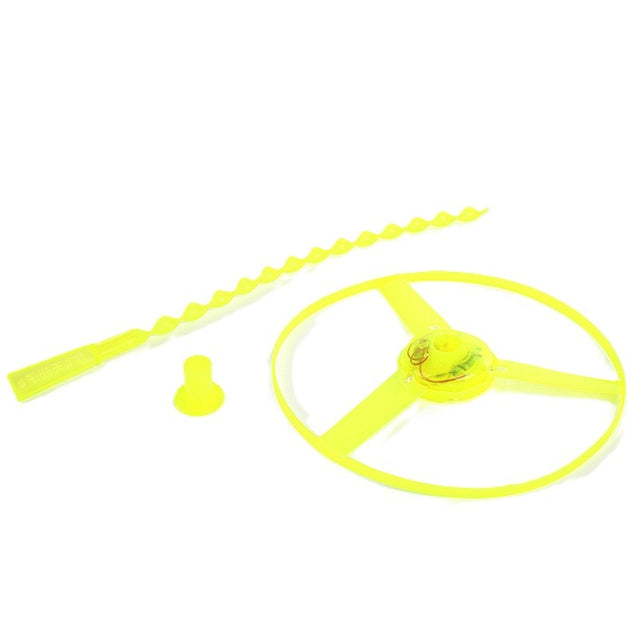 Jucarie Disc Zburator, Vivimall, cu Lumini, Manual, din ABS, +14 Ani, Galben - vivimall.ro