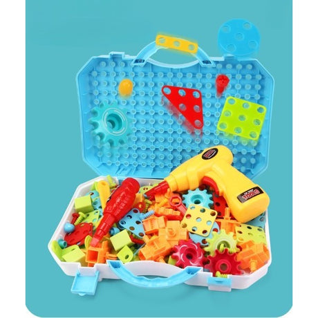 Set constructie puzzle cu bormasina | Build&Learn - vivimall.ro