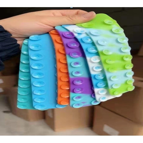 Jucarie flexibila din silicon pentru copii Vivimall, interactiva, senzoriala,Multicolora - vivimall.ro