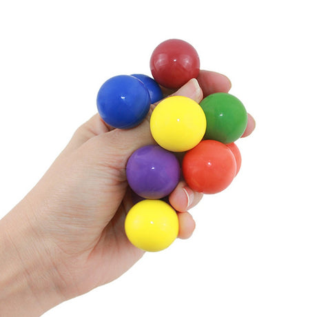 Jucarie interactiva antistres Vivimall, mingi colorate, senzoriala, 5.5 x 5.5 cm, multicolora - vivimall.ro