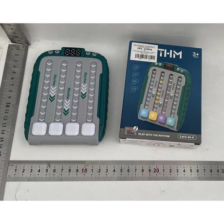 Jucarie Interactiva, Vivimall, Joc Rhythm, +3 Ani, din ABS, 6 Niveluri, 15 x 3 x 11 cm, Functie Muzicala, Verde - vivimall.ro