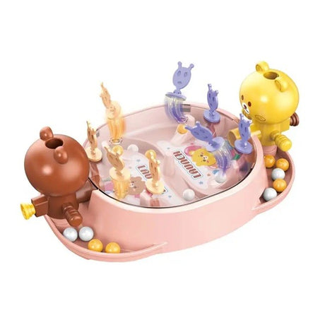 Jucarie Interactiva, Vivimall, Model Ursuleti, Joc de Masa, +5 Ani, Portabil, 2 Jucatori, 19 x 7 x 11.3 cm, Roz - vivimall.ro