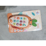 Jucarie Interactiva, Vivimall, Telefon Inteligent, Model Morcov, Functii Educative, Muzicale si Voce, 4-6 ani, 19 x 11.5 cm, din Plastic, Portocaliu - vivimall.ro