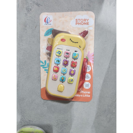 Jucarie Interactiva, Vivimall, Telefon Inteligent, Model Unicorn, Functii Educative, Muzicale si Voce, 4-6 ani, 19 x 11.5 cm, din Plastic, Galben - vivimall.ro