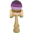 Kendama profesională din lemn de fag, 18 cm, nuanțe mov lila purpuriu, vedere frontală completă