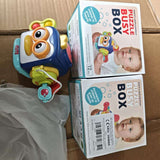 Set jucărie senzorială Pinguin Ocupat Montessori, vedere ansamblu, plastic multicolor pentru bebeluși