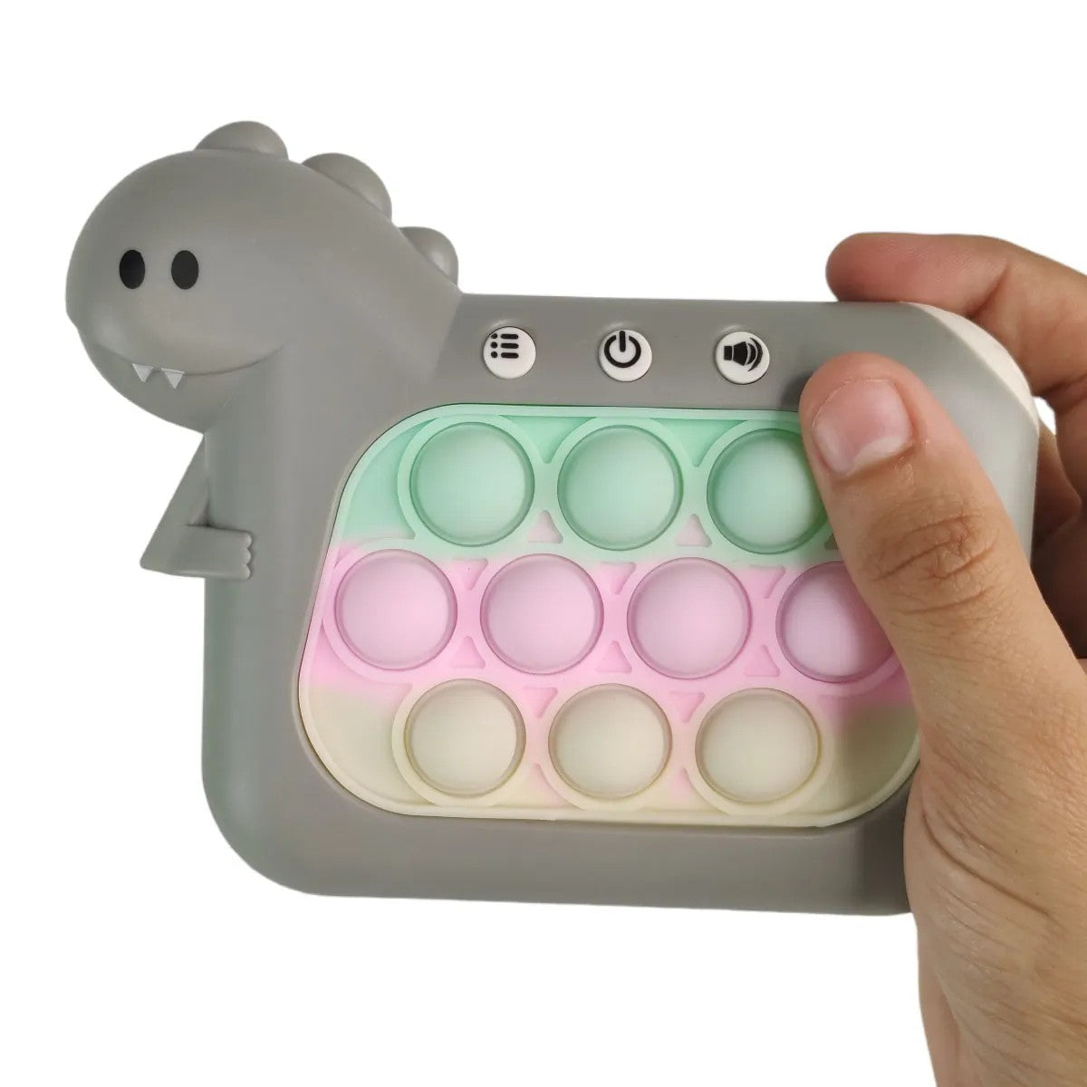 Pop It Whack A Mole interaktív játék, konzol típusú, stresszoldó, 4 játékmód, hasizomból és szilikonból készült, +3 éves kortól
