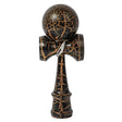 Kendama X Originala, Profesionala, Vivimall, Cracked, din Lemn, 18 cm, Negru/Auriu - vivimall.ro