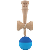 Kendama X Originala, Profesionala, Vivimall, din Lemn, Rubber Grip, 18 cm, Albastru/Bleu - vivimall.ro
