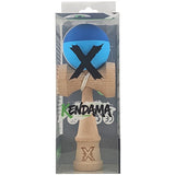Kendama X Originala, Profesionala, Vivimall, din Lemn, Rubber Grip, 18 cm, Albastru/Bleu - vivimall.ro