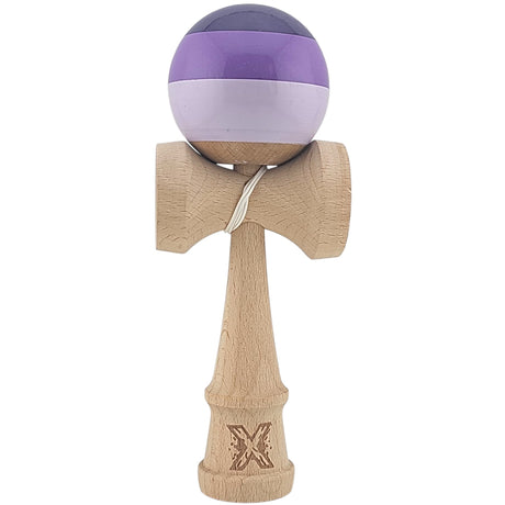 Kendama X Originala, Profesionala, Vivimall, Super Sticky din Lemn, 18 cm, Purpuriu/Mov/Lila - vivimall.ro
