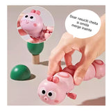 Jucarie Mecanica Pentru Copii Omida Haioasa, Material Abs, Cu Cheita, Distractiva, Se Taraste, Se Misca, 15 X 4 Cm - vivimall.ro