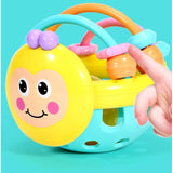 Jucarie Minge pentru Bebelusi, Vivimall, pentru Dentitie, Interactiva, 0-12 Luni, Galben-Multicolor - vivimall.ro