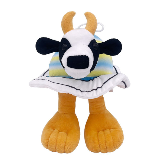 Jucarie Moale de Plus Italian Brainrot, Vivimall, cu Agatatoare, Model Vaca Saturno Saturnita, Jucarie Moale pentru Copii, 23 x 17 cm, Albastru deschis - vivimall.ro