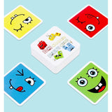 Jucarie Pentru Copii Montessori Vivimall, Cub din Lemn, Asamblare Fete, 64 de Carti Distractive, Clepsidra si Clopotel inclus, pentru Baieti si Fete, Varsta +3 ani, Educativ, Cutie din carton, 21 x 21 x 5.5 cm, multicolor - vivimall.ro