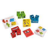 Cub educativ din lemn Montessori 64 carti | LearnCube - vivimall.ro