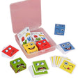 Jucarie Pentru Copii Montessori Vivimall, Cub din Lemn, Asamblare Fete, 64 de Carti Distractive, pentru Baieti si Fete, Varsta +3 ani, Educativ, Ambalaj din plastic, 12 x 12 x 3 cm, multicolor - vivimall.ro
