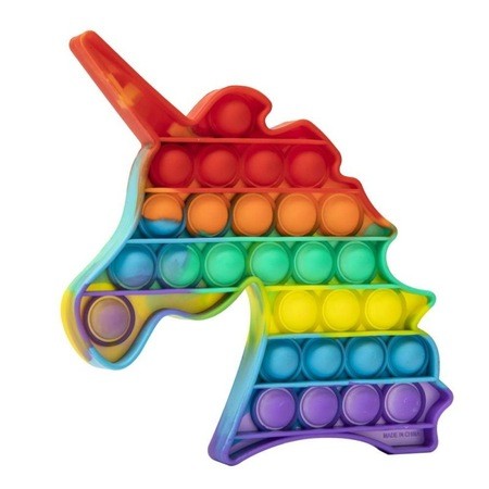 Jucarie Pop it Now &amp; Flip it, Push Bubble Unicorn Multicolor Model 5 - vivimall.ro