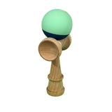 Kendama X Originala, Profesionala, Vivimall, din Lemn, Rubber Grip, 18 cm, Albastru/Turcoaz - vivimall.ro