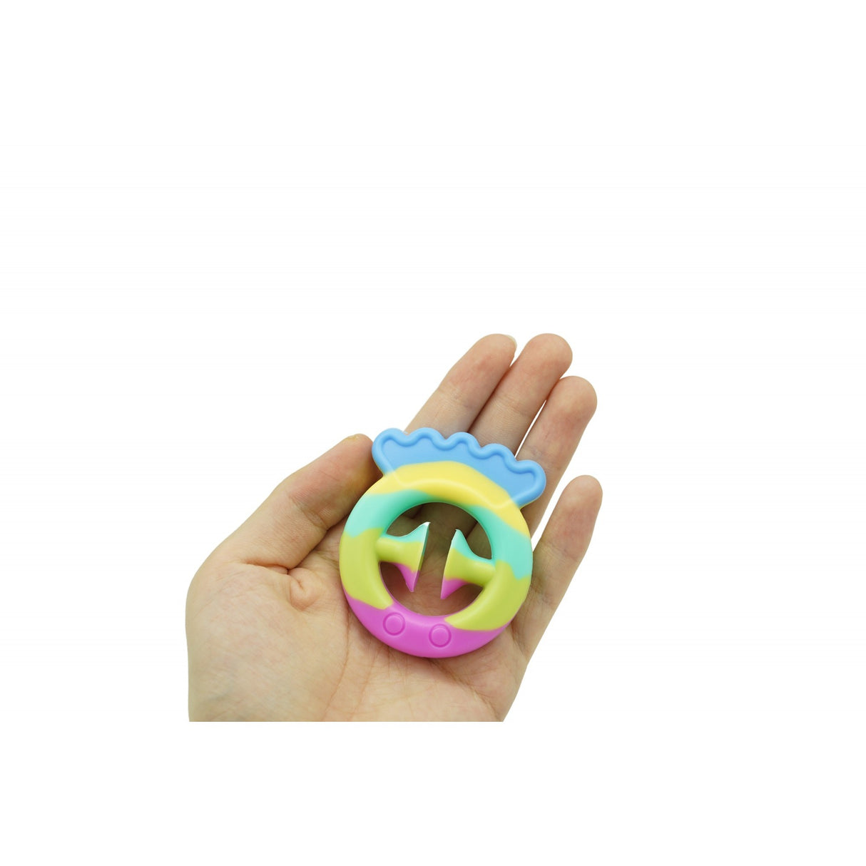 Jucarie senzoriala antistres cu ventuza de decompresie, Antrenare antebrat, Fidget Toy, Model Pestisor, Macarons - vivimall.ro